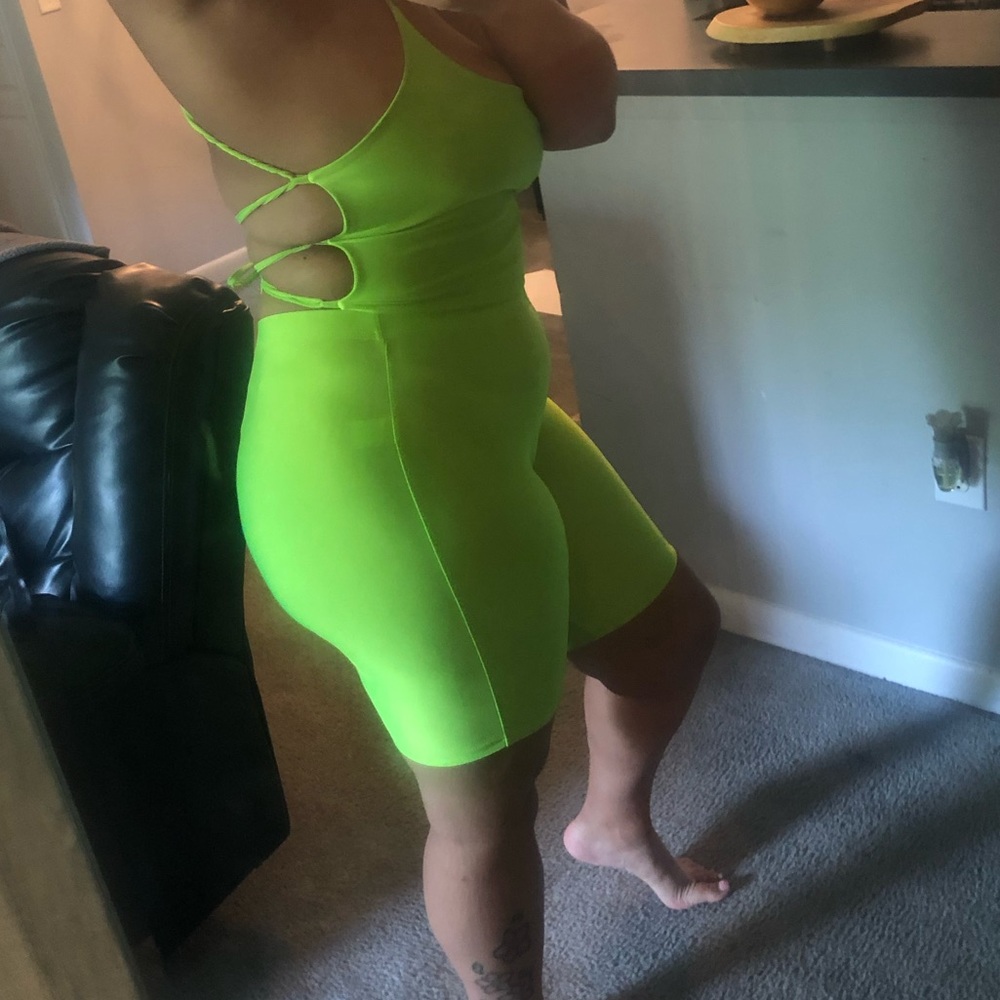 Lime green two piece set